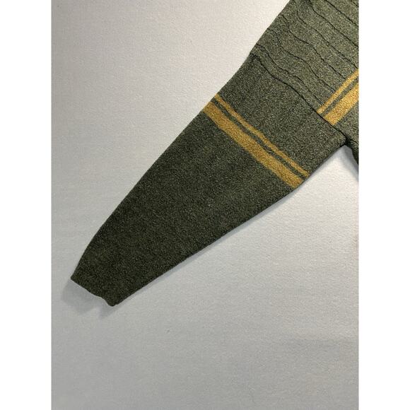 Vintage Aeropostale Sweater Mens Large Crewneck Cotton Pullover Green USA 90s - Picture 4 of 10